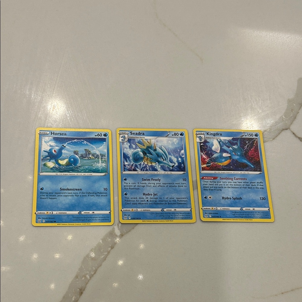 Pokemon Card Set - Blue and Yellow